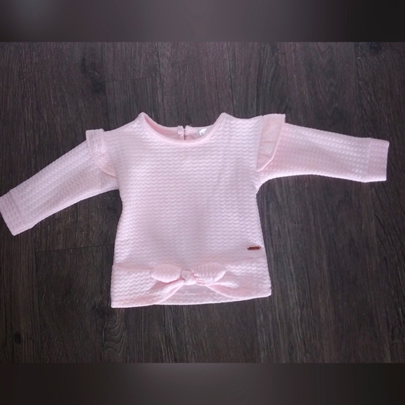 Tahari Girls Pink Long Sleeve Top 4T - Picture 7 of 8